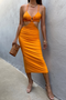 HULA DRESS - ORANGE