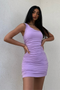 IZI SIDE DRESS - LILAC