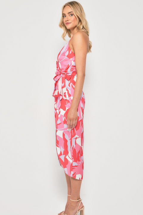 SOPHIA MIDI DRESS - PINK