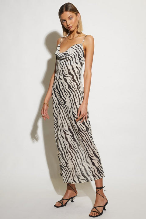 INSTINCT DRESS - ZEBRA