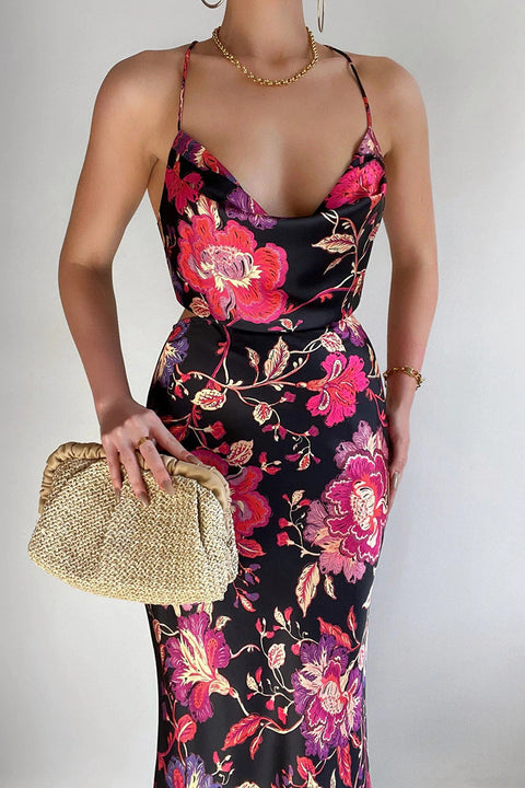 ZEIDA SLIP DRESS - PINK FLORAL