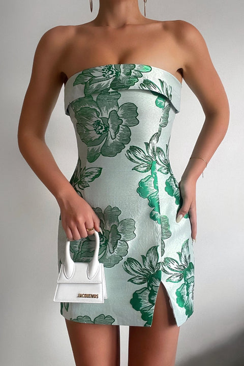 SKYE DRESS - GREEN FLORAL