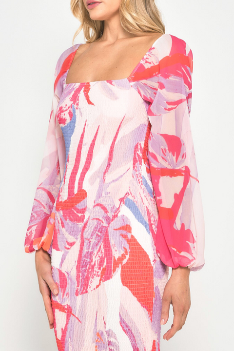 BONITA MIDI DRESS - PINK