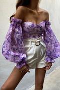 CALANTHA BODYSUIT - LILAC FLORAL