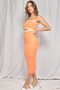 CELESTE MIDI DRESS - ORANGE