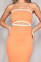 CELESTE MIDI DRESS - ORANGE