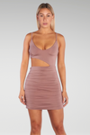 DESSERT TONIGHT? MINI DRESS - PLUM