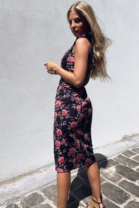FLORENCE DRESS - BLACK FLORAL