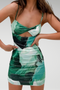 HAWAIIAN DREAM MINI DRESS - GREEN