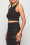 ISLA CROP TOP – BLACK