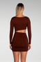 TAYLA MINI DRESS - CHOCOLATE