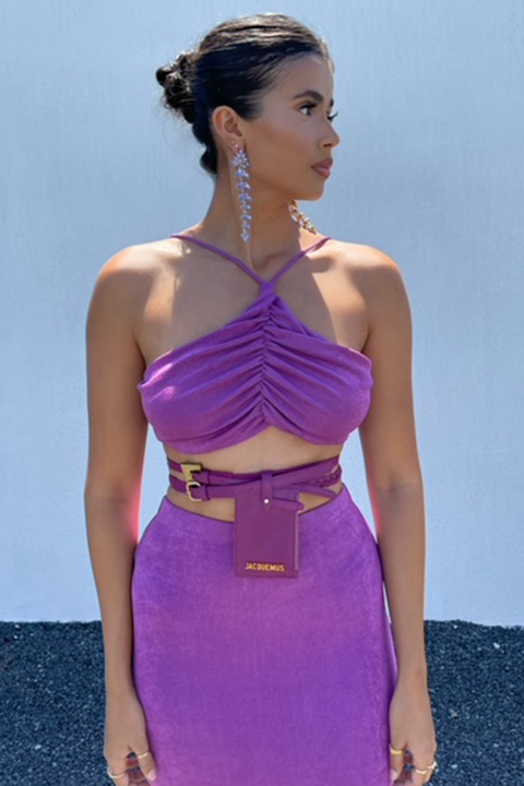 ON DEMAND SKIRT - GRAPE