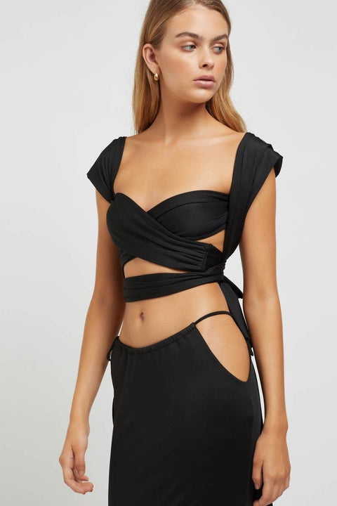 SUNSET BLVD TOP - BLACK