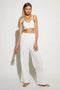 HEATHER COTTON PANT - WHITE