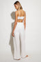 HEATHER COTTON PANT - WHITE