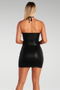 SAFE WORD MINI DRESS - BLACK