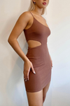 SIERRA MINI DRESS - BROWN