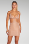 SWEETHEART MINI DRESS - ROSE GOLD