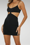 TWISTED MINI DRESS - BLACK