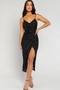 TYRA MIDI DRESS - BLACK