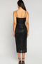 TYRA MIDI DRESS - BLACK