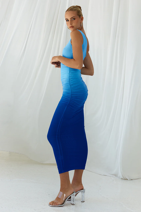 SONNY MIDI DRESS - OCEAN