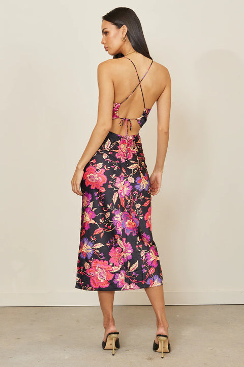 ZEIDA SLIP DRESS - PINK FLORAL