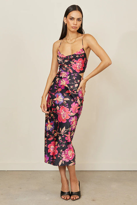 ZEIDA SLIP DRESS - PINK FLORAL