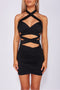 SHOW OFF MINI DRESS - BLACK