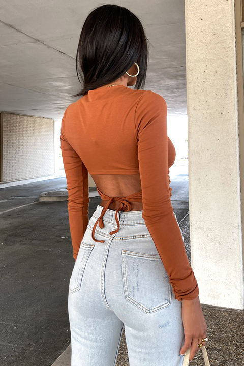 CELESTINA TOP - CARAMEL