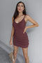 DUKES MINI DRESS - CHOCOLATE