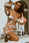 FLEUR MINI DRESS - SAND FLORAL
