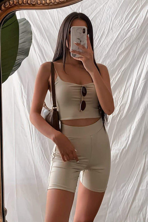 HIIT CROP TOP - SAND