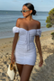 LITA MINI DRESS-WHITE