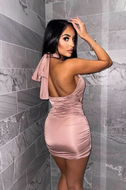 ROSÉ ALL DAY DRESS - DUSTY PINK