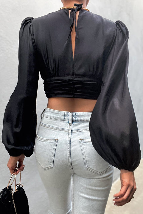 TALULLA TOP - BLACK